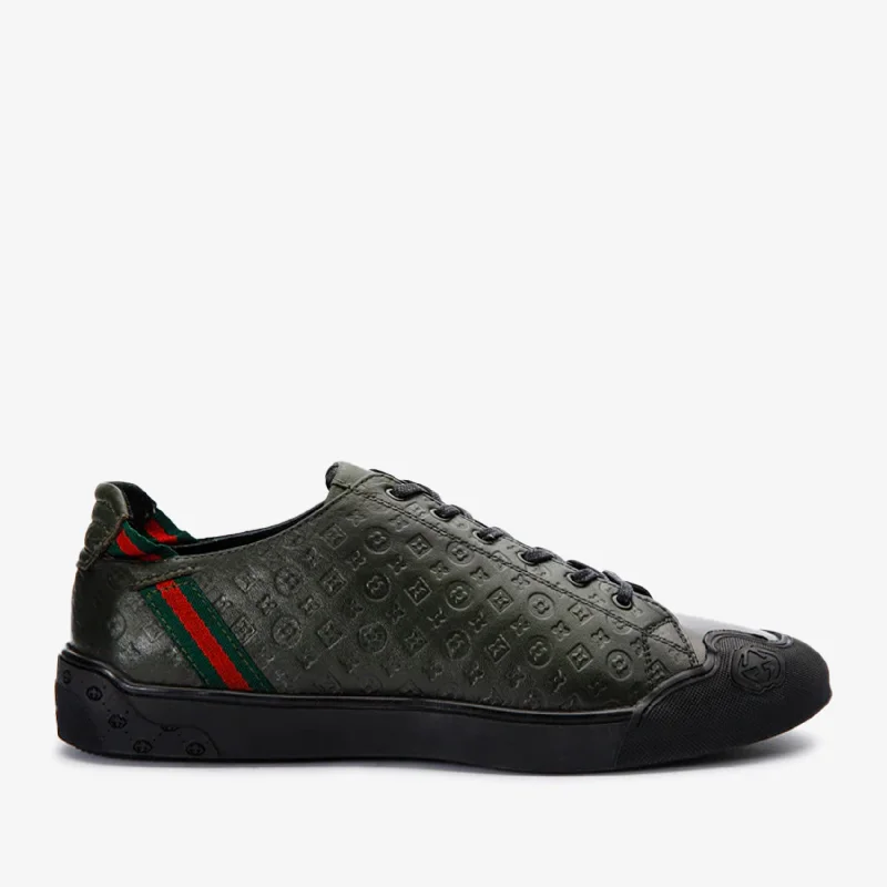 Men's Anti-Slip Boots The Getto Green Leather Men Sneaker Final Sale!