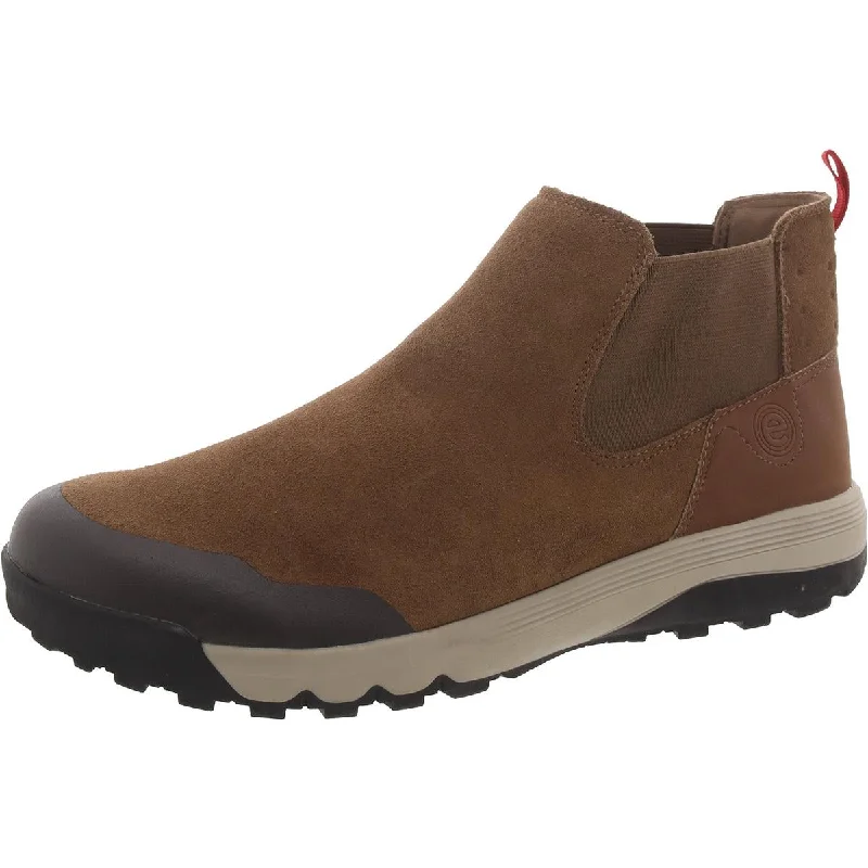 Men's Comfortable Boots Easy Spirit Mens Lancer Suede Pull On Chelsea Boots