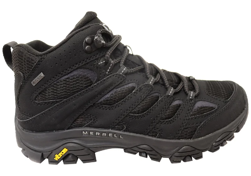 Men's Odor-Resistant Shoes Merrell Mens Moab 3 Syn Mid GTX Comfortable Lace Up Hiking Boots Men's Odor-Resistant Shoes Merrell Mens Moab 3 Syn Mid GTX Comfortable Lace Up Hiking Boots