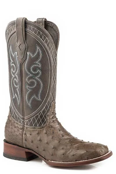 Men's Ergonomic Boots Stetson Mens Ozzy Ostrich Square Toe Boots Style 12-020-1852-0213 Men's Ergonomic Boots Stetson Mens Ozzy Ostrich Square Toe Boots Style 12-020-1852-0213