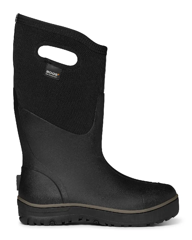 Men's Ergonomic Shoes Bogs Mens Black Rubber Classic Ultra High Insulated WP Winter Boots