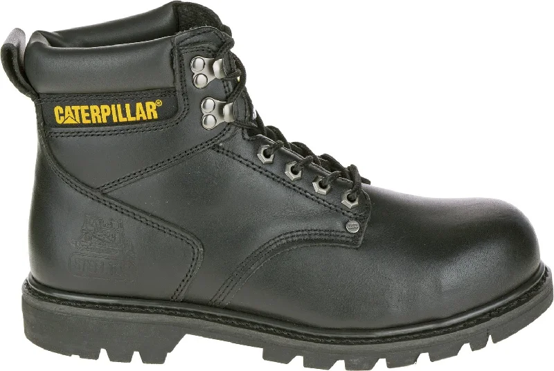 Unbeatable Prices On Top-Brand Shoes CAT Mens Second Shift St Black Leather Work Boots