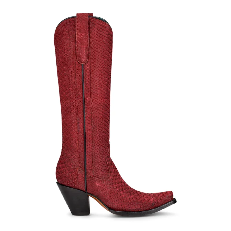 Men's Supportive Shoes Corral Womens Python Cowboy Boots Snake Red