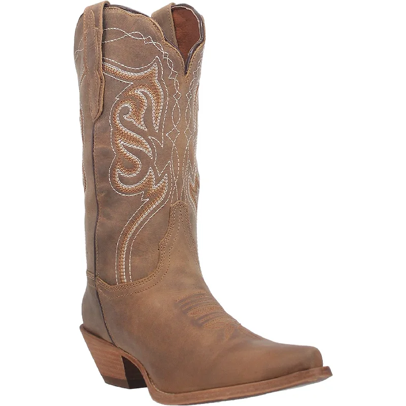 Men's Eco-Friendly Shoes Dan Post Womens Karmel Cowboy Boots Leather Tan