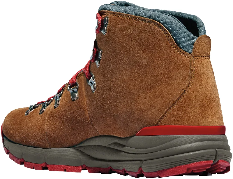 Men's All-Season Boots Danner Mountain 600 Womens Brown/Red Suede 4.5in WP Hiking Boots