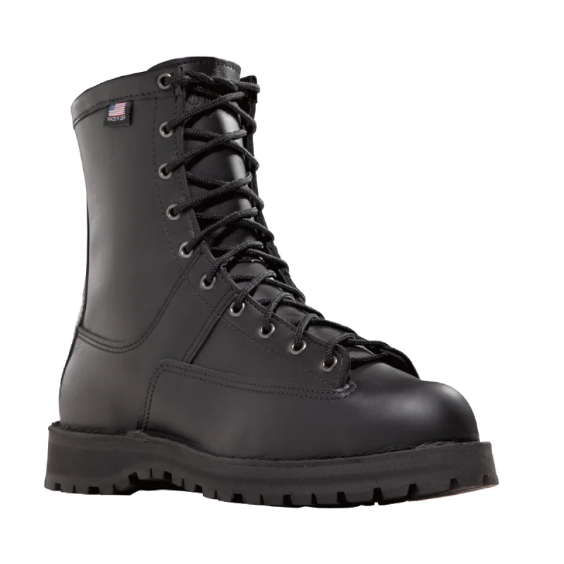 Men's Soft Boots Danner Recon 8in 200G Womens Black Leather Goretex Military Boots 69410