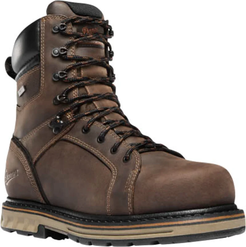 Shop Now For Discounted Shoes Danner Steel Yard Mens Brown Leather 8in ST WP Work Boots