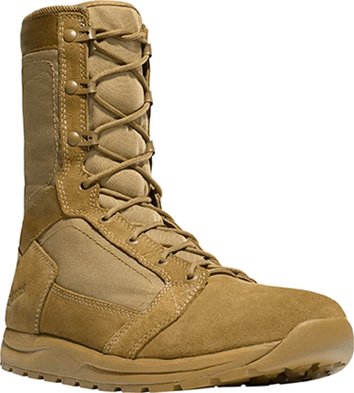 Men's Shock-Absorbing Boots Danner Tachyon Mens Coyote Leather 8in Military Boots
