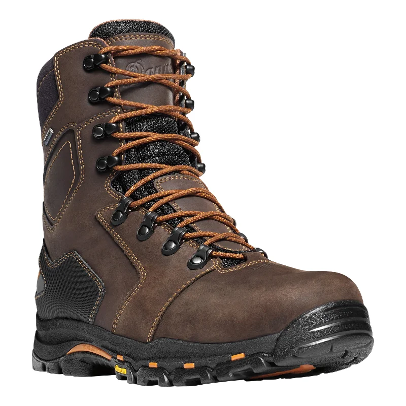 Men's Elegant Boots Danner Vicious 8in NMT Mens Brown Leather Safety Toe GTX Work Boots 13868