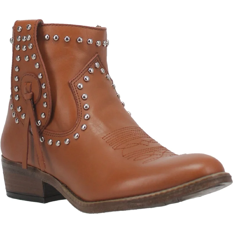 Men's All-Season Boots Dingo Womens Destry Bootie Leather Camel