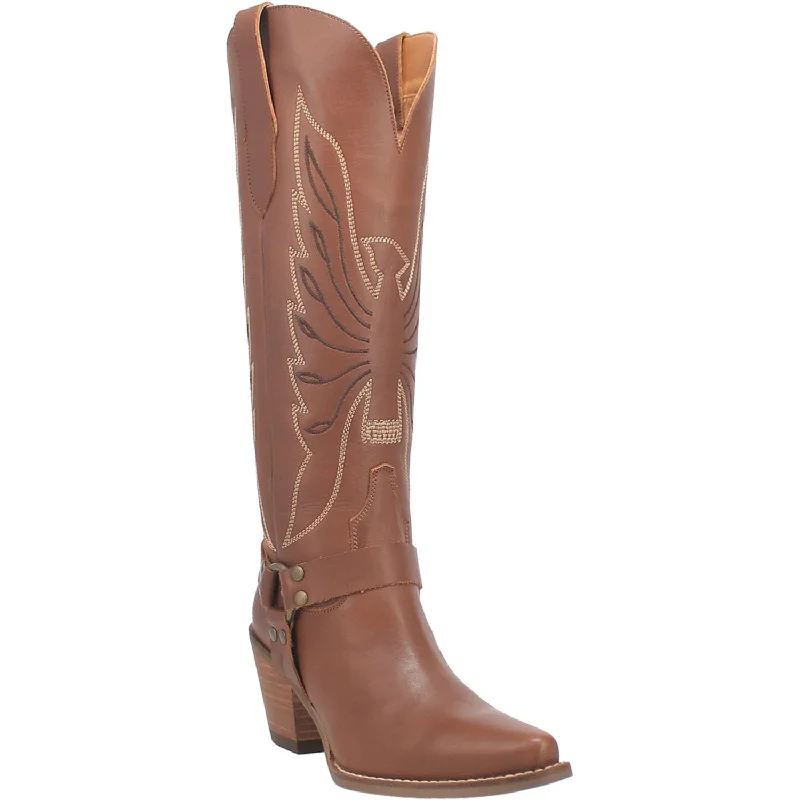 Men's Anti-Slip Boots Dingo Womens Heavens To Betsy Cowboy Boots Leather Brown