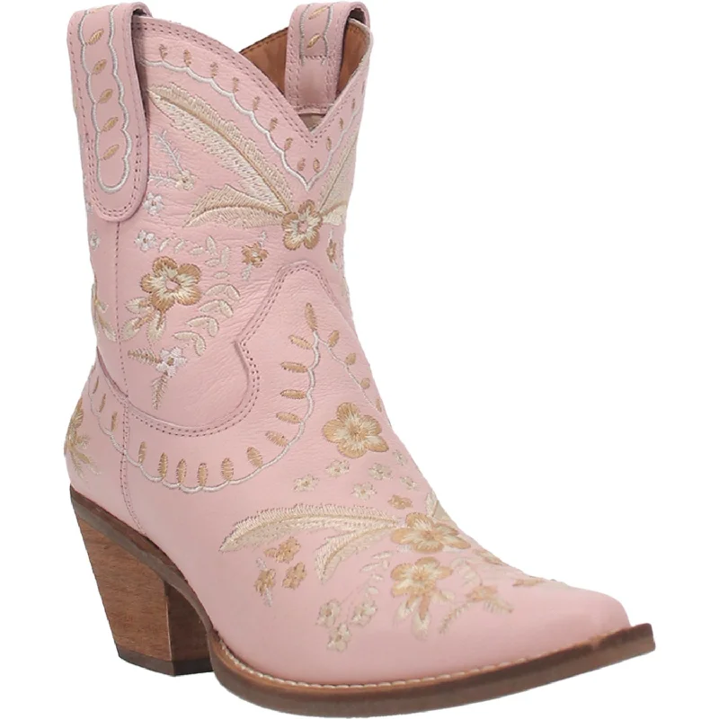 Men's All-Day Wear Boots Dingo Womens Primrose Bootie Cowboy Boots Leather Pink