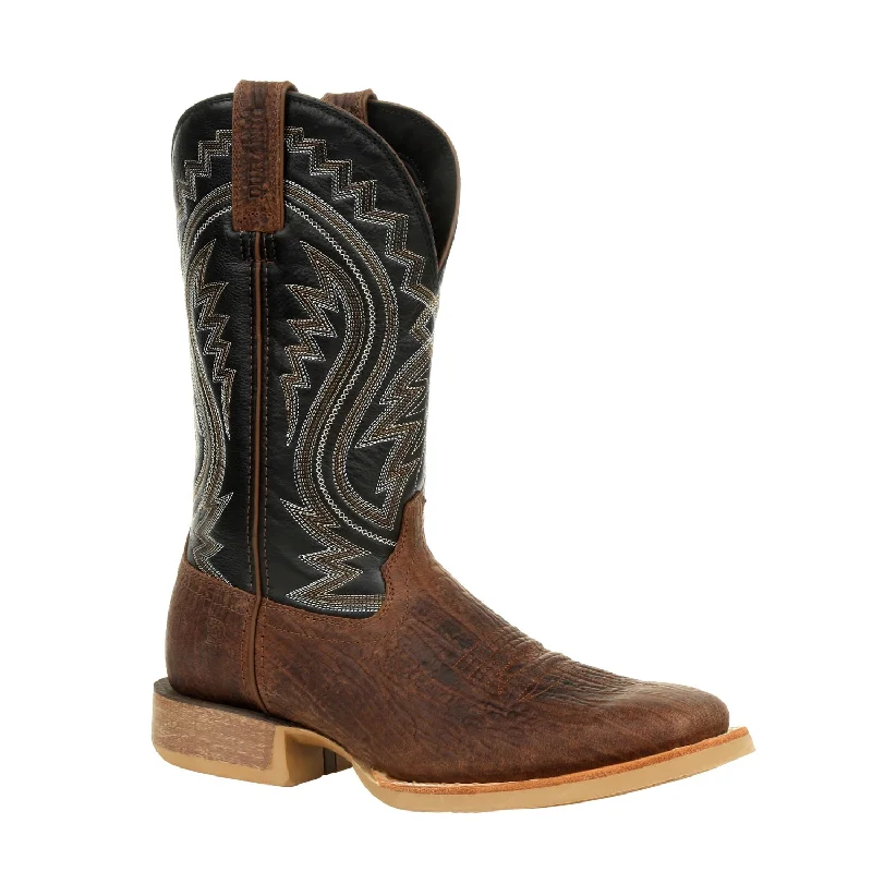 Men's Slip-Resistant Shoes Durango Mens Acorn/Onyx Leather Rebel Pro Cowboy Boots