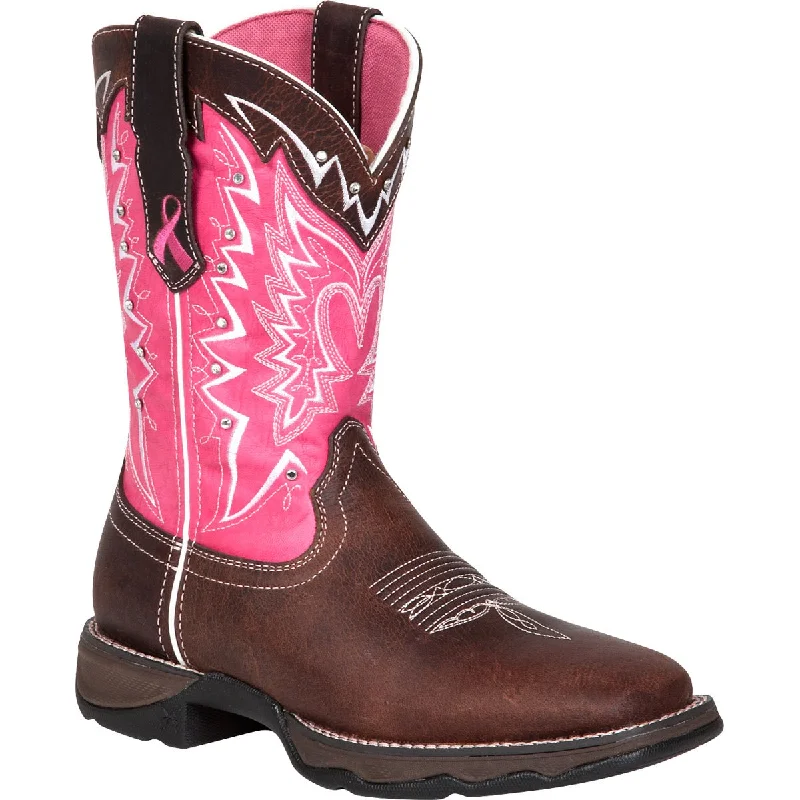 Lightweight Breathable Shoes For Men Durango Womens Pink Leather Breast Cancer Western Cowboy Boots