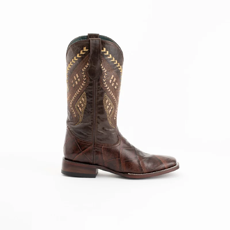 Refresh Your Shoe Collection With Amazing Deals Ferrini Mens Chocolate Leather Jesse S-Toe Western Cowboy Boots