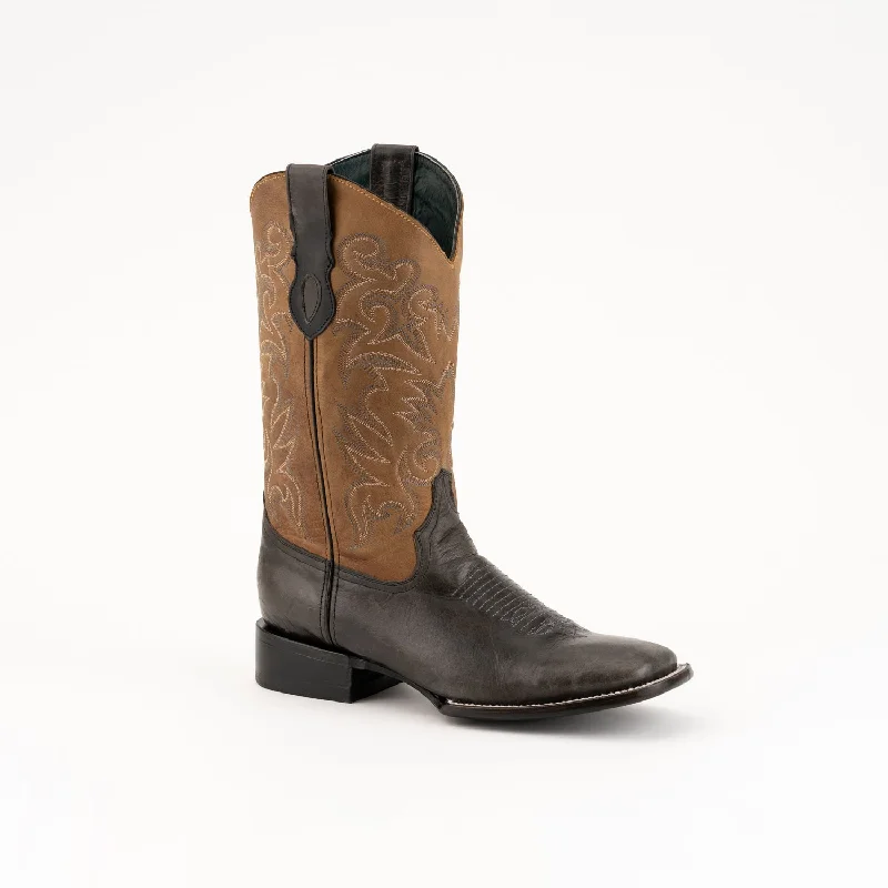 Men's Durable Boots Ferrini Mens Nicotine Leather Hunter Cowboy Boots
