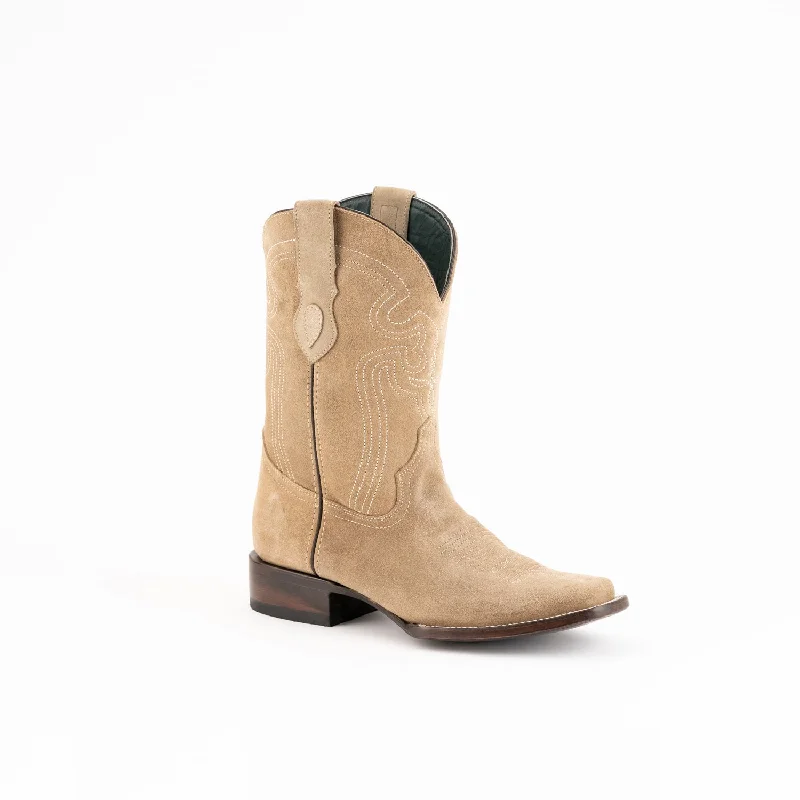 Exclusive Discount On Stylish Shoes Ferrini Mens Taupe Leather Roughrider D-Toe 10in Cowboy Boots