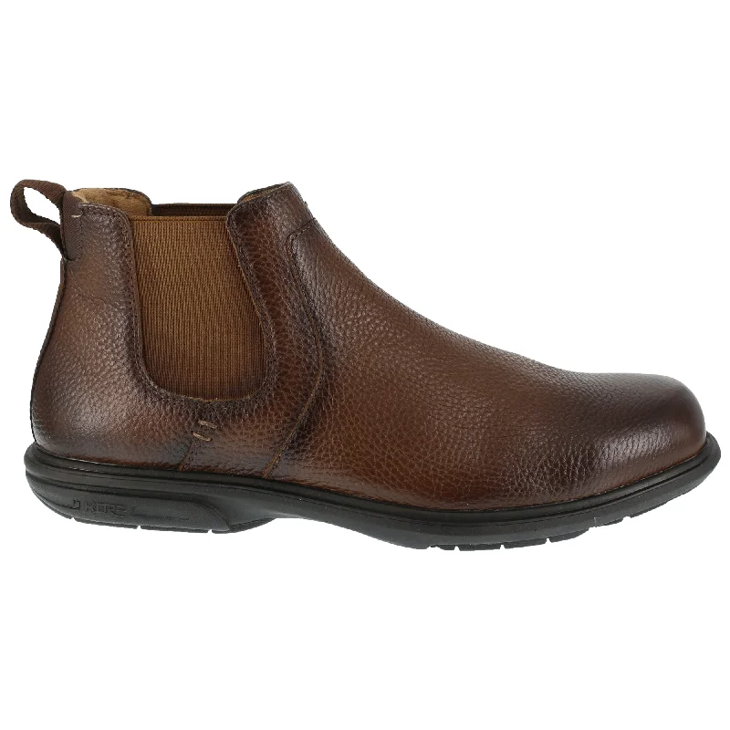 Men's Energy-Return Boots Florsheim Mens Brown Leather Work Boots Loedin Steel Toe