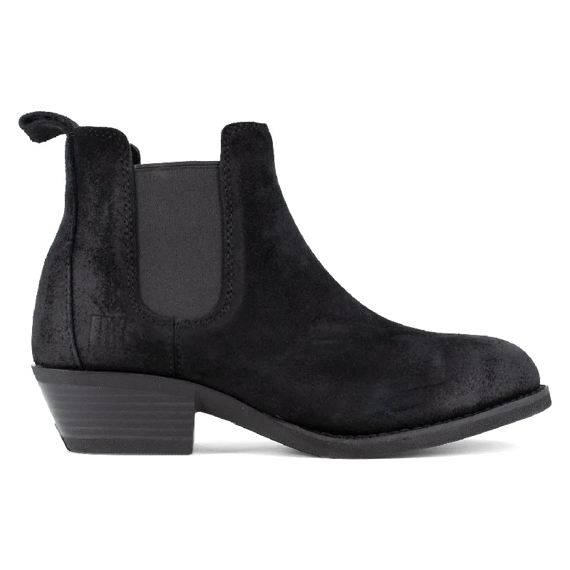 Men's Ergonomic Shoes Frye Supply Womens Black Leather ST EH Safety-Crafted Chelsea Work Boots