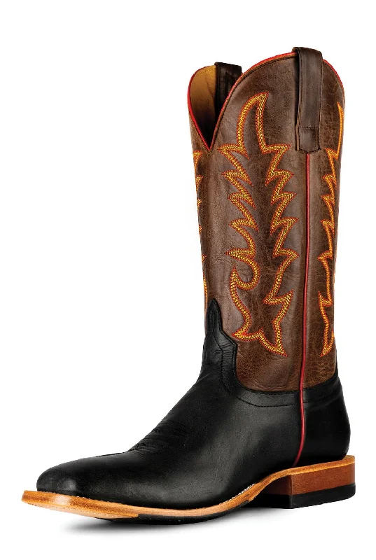 Men's Soft Boots Horse Power Mens Flynn Brown/Black Leather Cowboy Boots