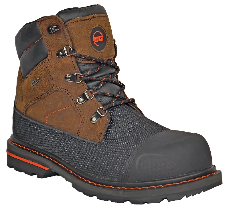 Grab Your Favorite Shoes At The Lowest Price Hoss Boots Mens Brown Leather K-Tough 6in CT CR PR Work Boots