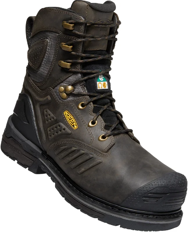 Men's Energy-Return Shoes Keen Utility Brown Mens CSA Philadelphia+ 600G WP Leather Work Boots