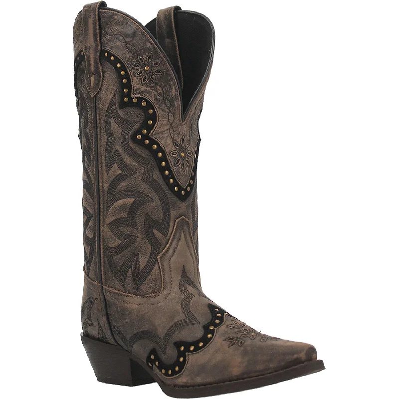 Men's Shock-Absorbing Boots Laredo Womens Skyla Cowboy Boots Leather Brown