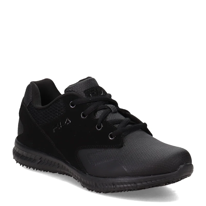 Men's Cozy Shoes Men's Fila, Memory Layers SR Work Shoe - Wide Width