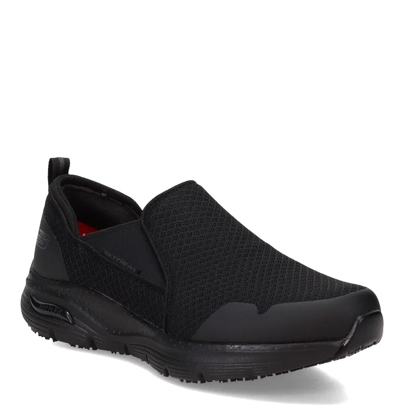 Men's Breathable Shoes Men's Skechers, Arch Fit SR - Tineid Work Shoe - Wide Width