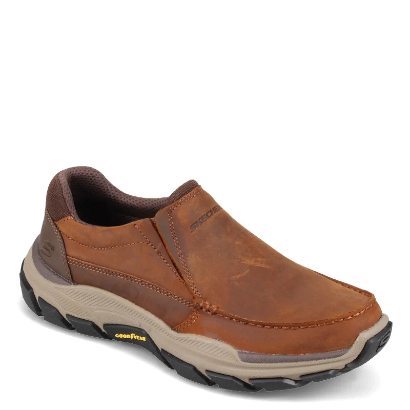 Men's Shock-Absorbing Boots Men's Skechers, Relaxed Fit: Respected - Catel Slip-On
