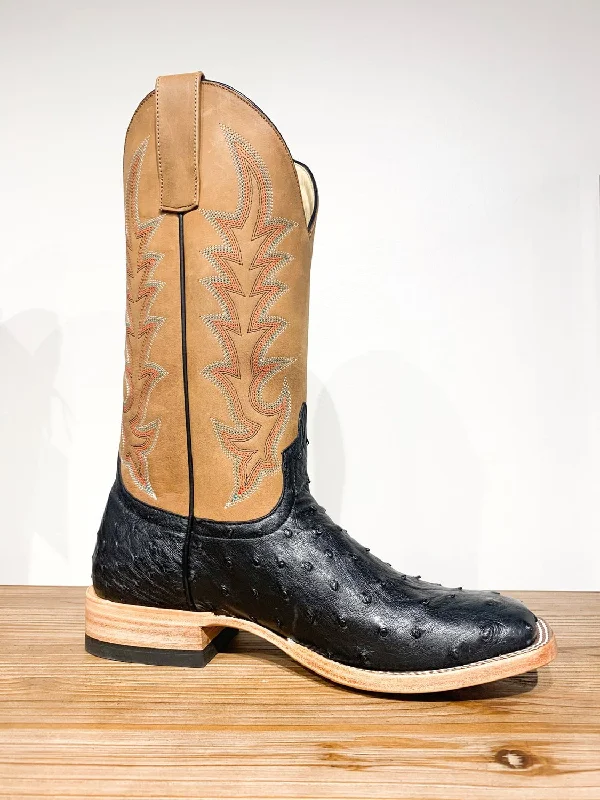 Men's Anti-Slip Shoes Miss Macie Bean Womens Honey Top Hand Ostrich Black FQ Fashion Boots 9.5 M