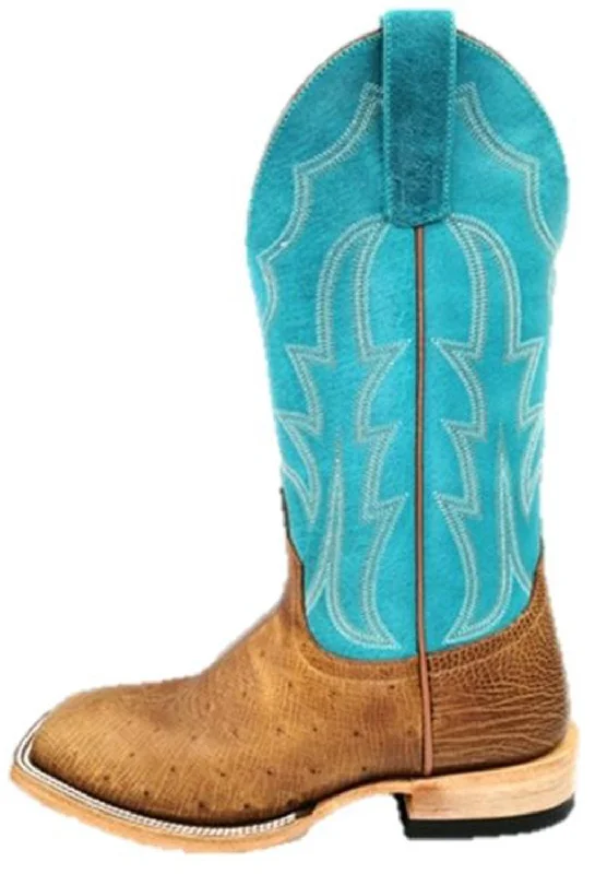 Men's High-Quality Shoes Miss Macie Bean Womens Turquoise/Tan Leather Fashion Boots