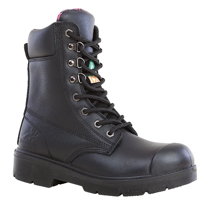 Men's Ergonomic Boots Moxie Trades Womens Black Leather Anne 8in ST PR Work Boots