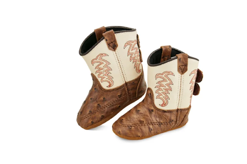 Hot Deals On Casual Shoes Old West Brown/Tan Infant Boys Faux Leather Poppets Cowboy Boots Hot Deals On Casual Shoes Old West Brown/Tan Infant Boys Faux Leather Poppets Cowboy Boots