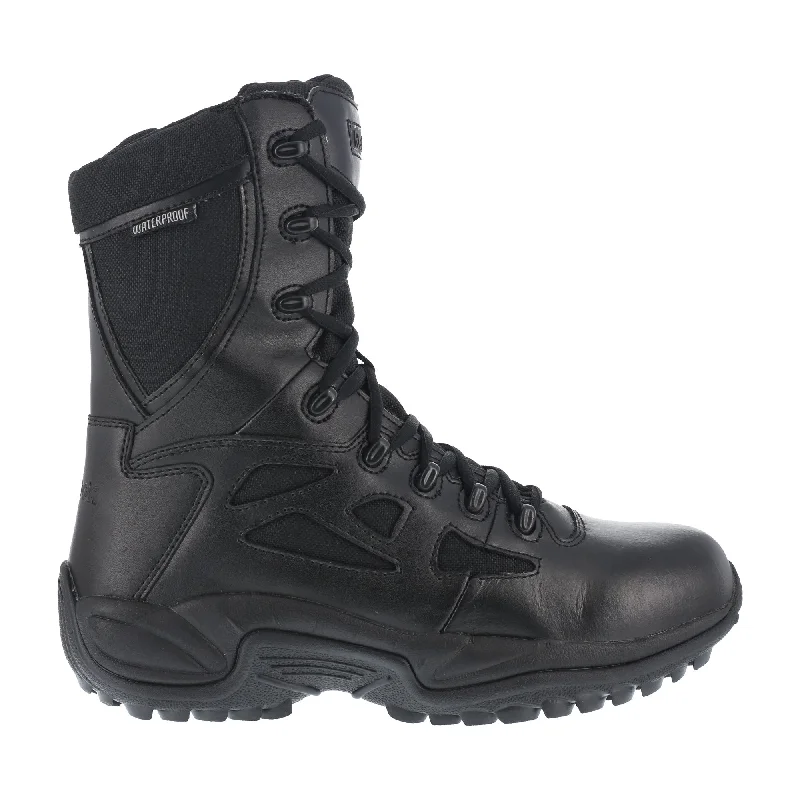 Hot Deals On Casual Shoes Reebok Womens Black Leather Work Boots Rapid Response 8in WP Zip