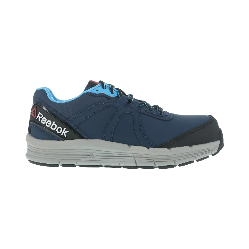 Special Holiday Sale On Premium Shoes Reebok Womens Blue Leather Work Shoes ST Oxford Guide
