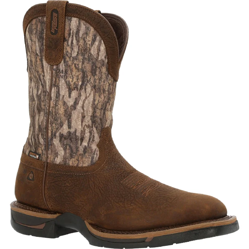 Best Offers On Lightweight And Flexible Shoes Rocky Mens Bottomland Leather Long Range 11in WP Cowboy Boots