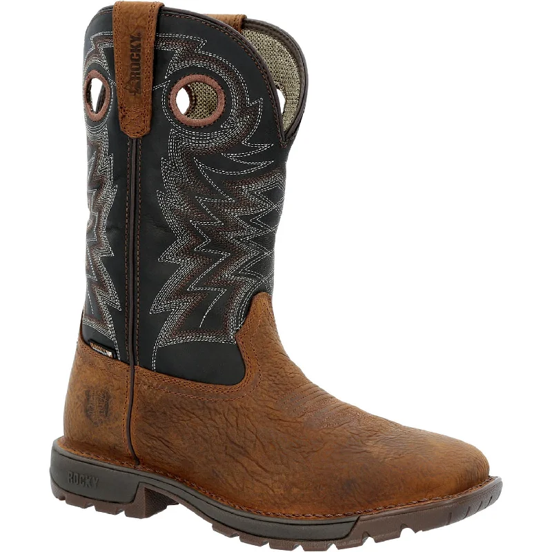 Exclusive Online Offers On Fashionable Shoes Rocky Mens Brown/Black Leather ST Legacy 32 WP Cowboy Boots