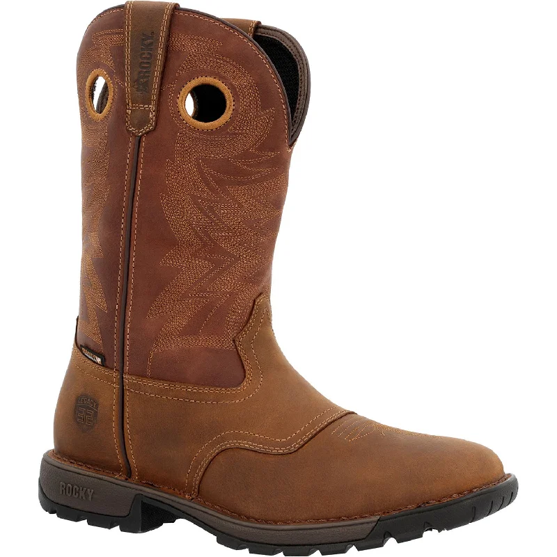 Limited-Time Offer On Premium Shoes Rocky Mens Brown Leather Legacy 32 Western EH Cowboy Boots