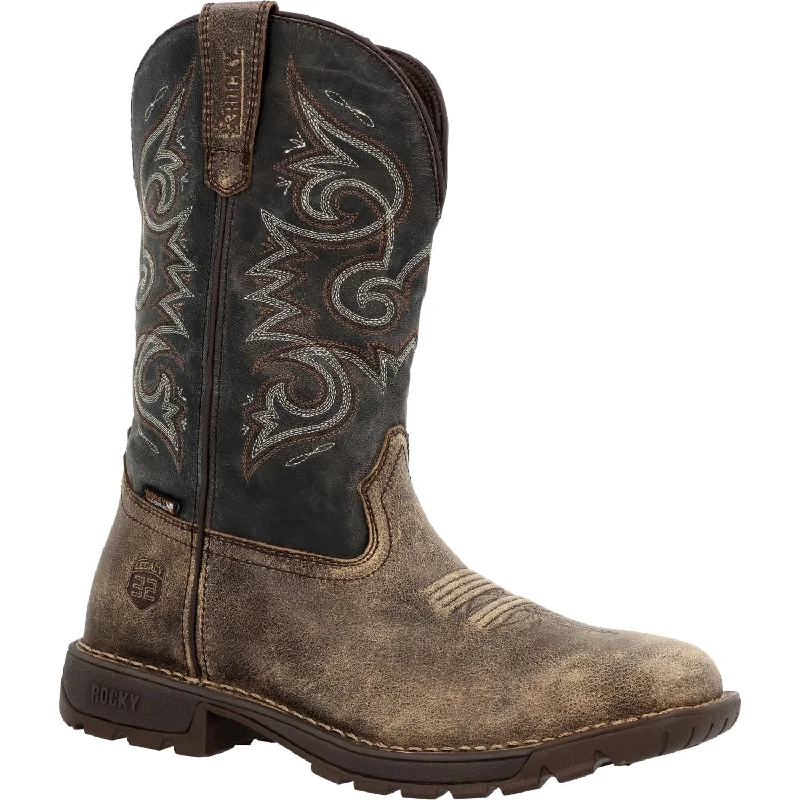 Grab Your Favorite Shoes At The Lowest Price Rocky Mens Brown Leather WP Legacy 32 Cowboy Boots