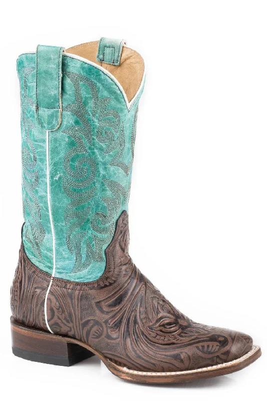 Best Price On Lightweight Shoes Roper Womens Turquoise Leather Florence Cowboy Boots Best Price On Lightweight Shoes Roper Womens Turquoise Leather Florence Cowboy Boots