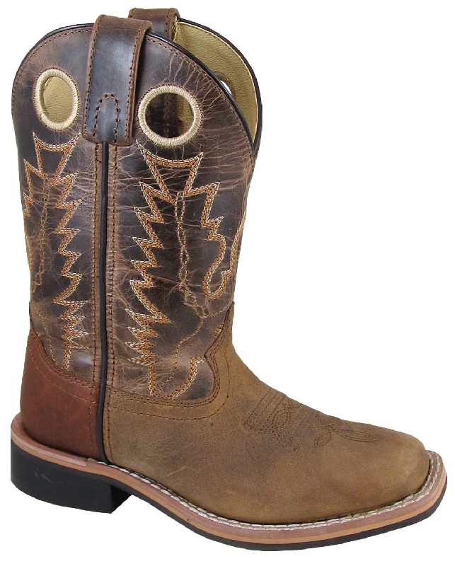 Men's Casual Shoes Smoky Mountain Boots Children Unisex Jesse Brown Leather Crackle