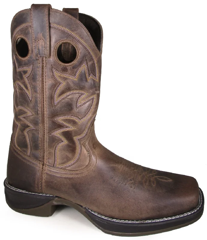 Men's Lightweight Boots Smoky Mountain Mens Benton Wax Distress Brown Leather Cowboy Boots Men's Lightweight Boots Smoky Mountain Mens Benton Wax Distress Brown Leather Cowboy Boots