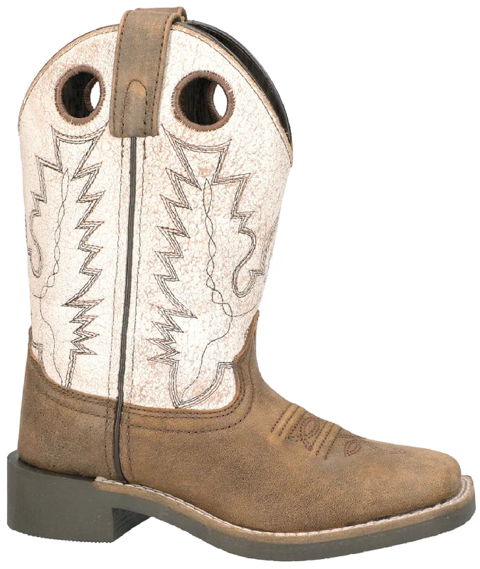 Grab Your Favorite Shoes At The Lowest Price Smoky Mountain Youth Unisex Drifter Antique White Leather Cowboy Boots