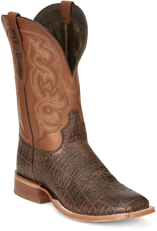 Men's Premium Shoes Tony Lama 11in Mens Cognac Rowel Leather Cowboy Boots
