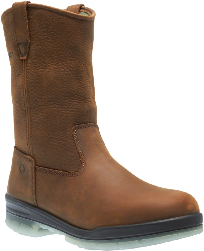 Men's Seamless Design Boots Wolverine Mens Stone Leather Durashocks WP 10in 200G Work Boots
