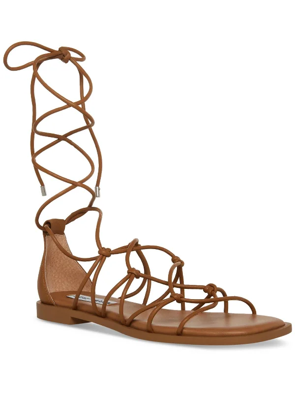 AINSLEY Womens Warm Solid Strappy Sandals