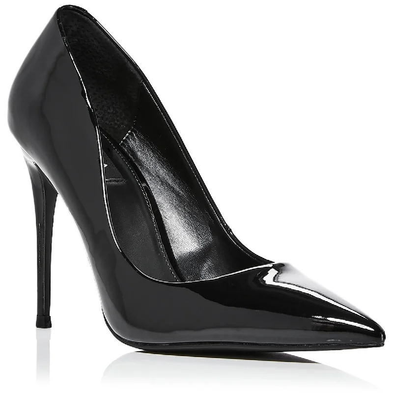 Aqua Womens Brit Patent Pointed Toe Pumps