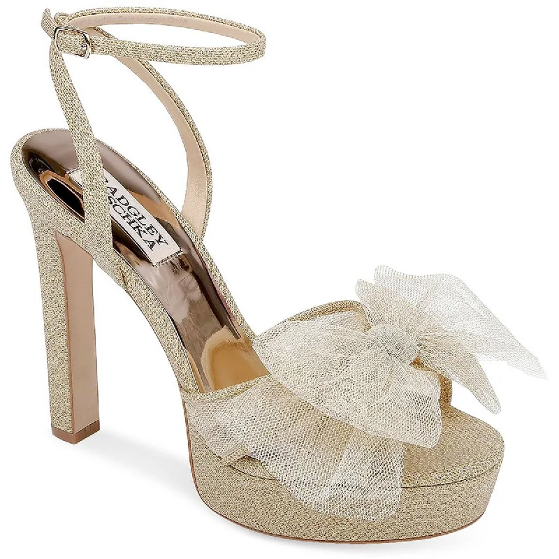 Badgley Mischka Womens Sophie  Knot-Front Dressy Heels