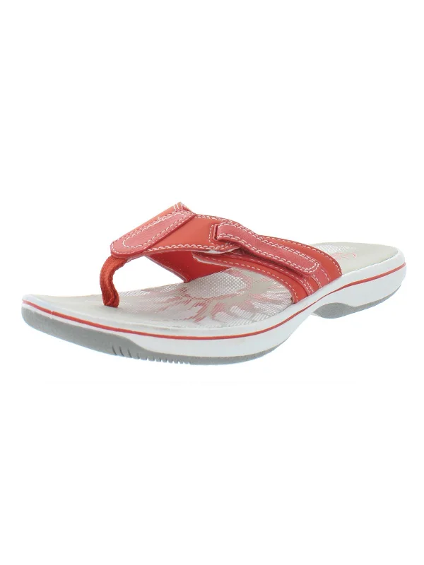 Brinkley Womens Synthetic Slip On Thong Sandals